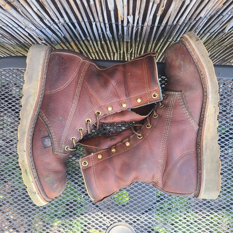 Thorogood 8" Plain Toe in Tobacco Gladiator Oil-Tanned