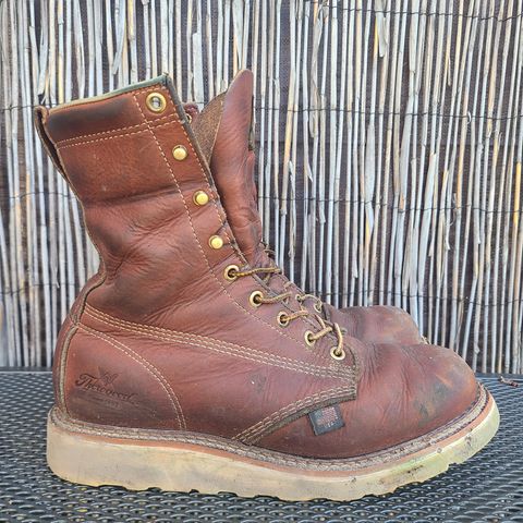 Thorogood 8" Plain Toe in Tobacco Gladiator Oil-Tanned
