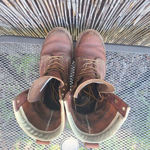 Thorogood 8" Plain Toe in Tobacco Gladiator Oil-Tanned