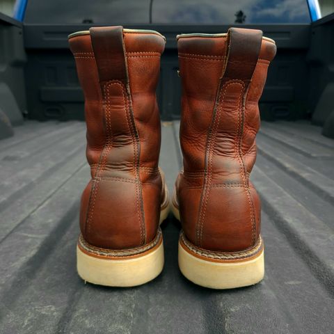 Thorogood 8" Plain Toe in Tobacco Gladiator Oil-Tanned