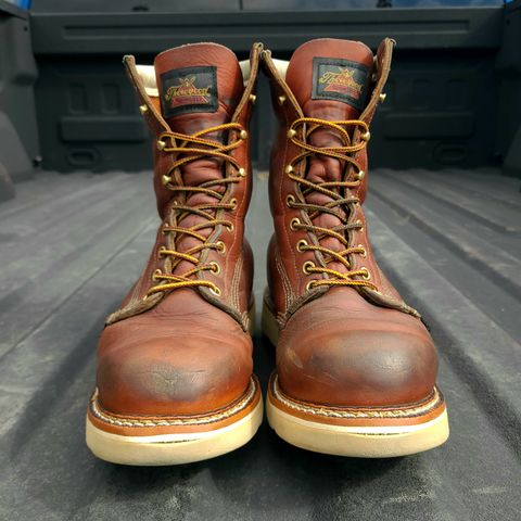 Thorogood 8" Plain Toe in Tobacco Gladiator Oil-Tanned