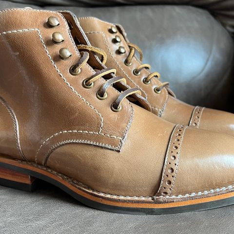 BLKBRD Luchador Service Boot in Horween Natural Chromexcel