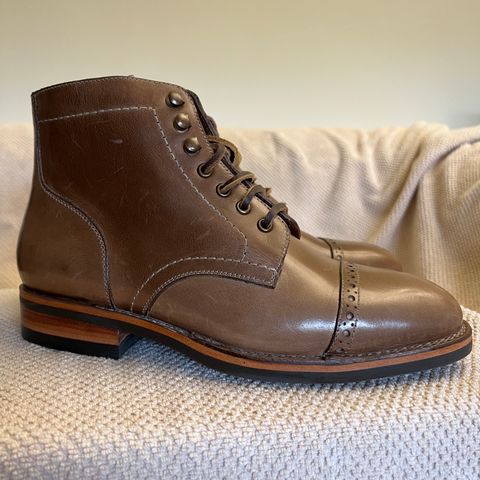 BLKBRD Luchador Service Boot in Horween Natural Chromexcel