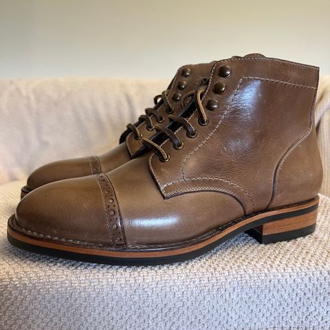 BLKBRD Luchador Service Boot in Horween Natural Chromexcel