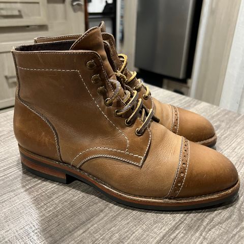 BLKBRD Luchador Service Boot in Horween Natural Chromexcel