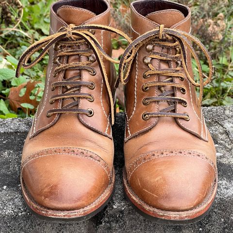BLKBRD Luchador Service Boot in Horween Natural Chromexcel