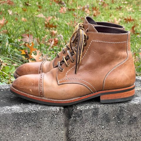 BLKBRD Luchador Service Boot in Horween Natural Chromexcel