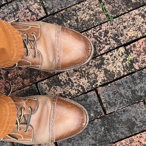 BLKBRD Luchador Service Boot in Horween Natural Chromexcel
