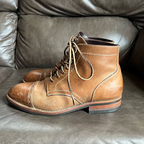 BLKBRD Luchador Service Boot in Horween Natural Chromexcel