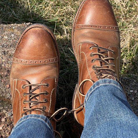 BLKBRD Luchador Service Boot in Horween Natural Chromexcel