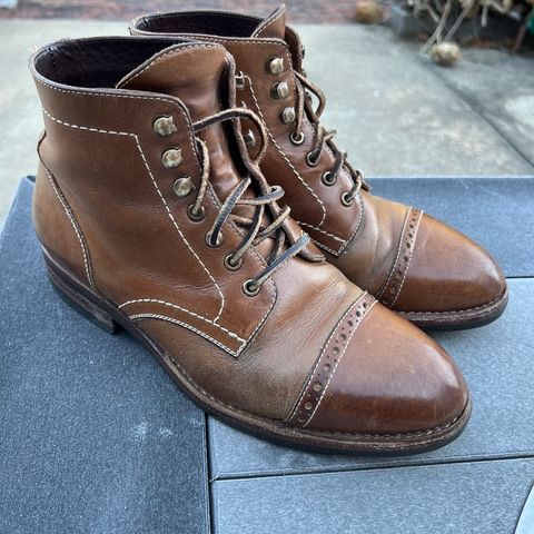 BLKBRD Luchador Service Boot in Horween Natural Chromexcel