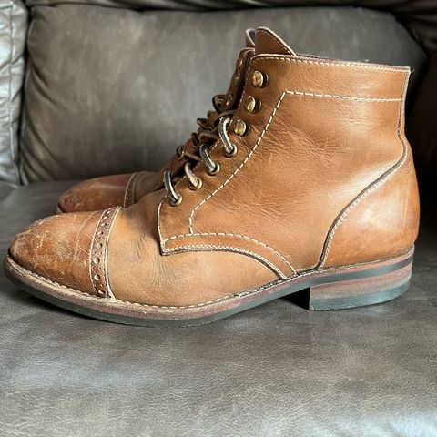 BLKBRD Luchador Service Boot in Horween Natural Chromexcel