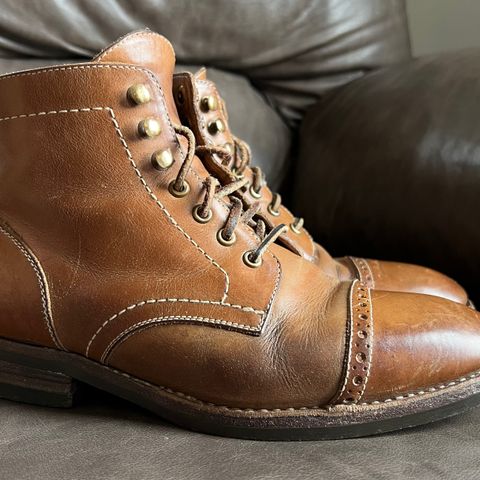 BLKBRD Luchador Service Boot in Horween Natural Chromexcel