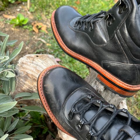 BLKBRD Bulwark Trek Boot in Horween Black Chromexcel
