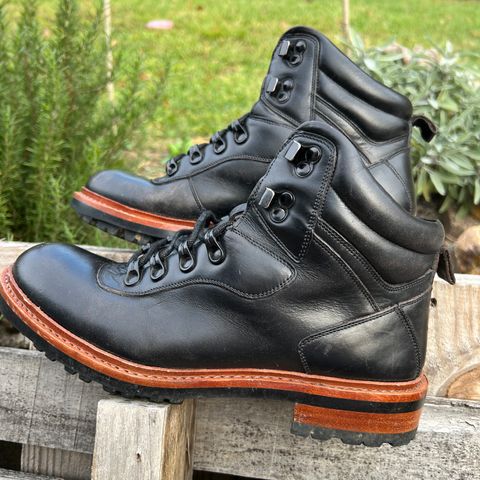 BLKBRD Bulwark Trek Boot in Horween Black Chromexcel