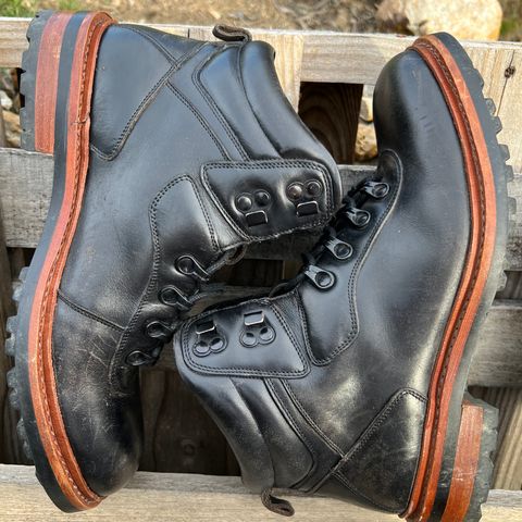 BLKBRD Bulwark Trek Boot in Horween Black Chromexcel