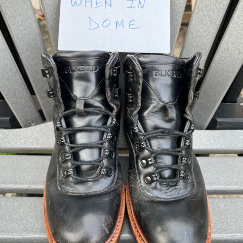 BLKBRD Bulwark Trek Boot in Horween Black Chromexcel
