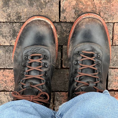 BLKBRD Bulwark Trek Boot in Horween Black Chromexcel