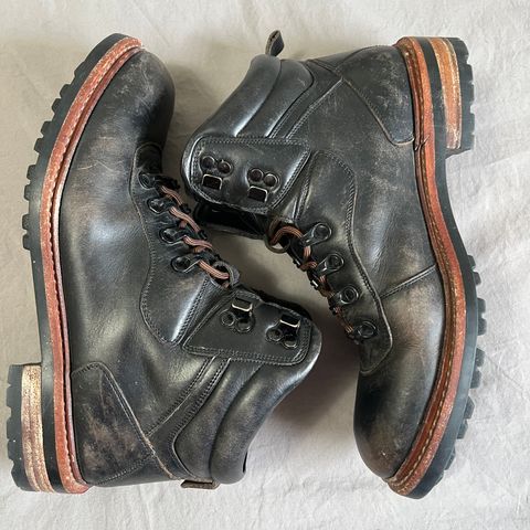 BLKBRD Bulwark Trek Boot in Horween Black Chromexcel