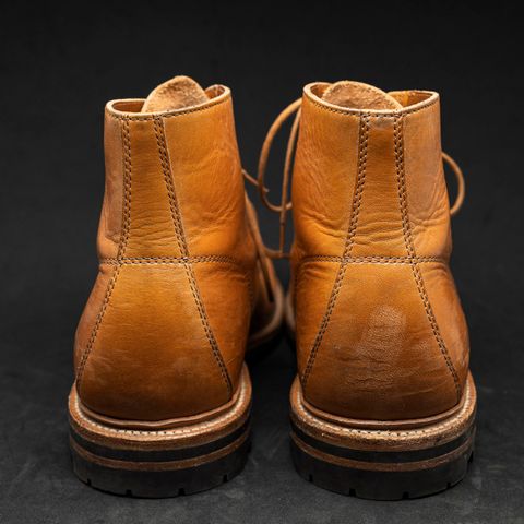 View photo of Grant Stone Brass Boot in Horween English Tan Essex