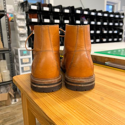 View photo of Grant Stone Brass Boot in Horween English Tan Essex