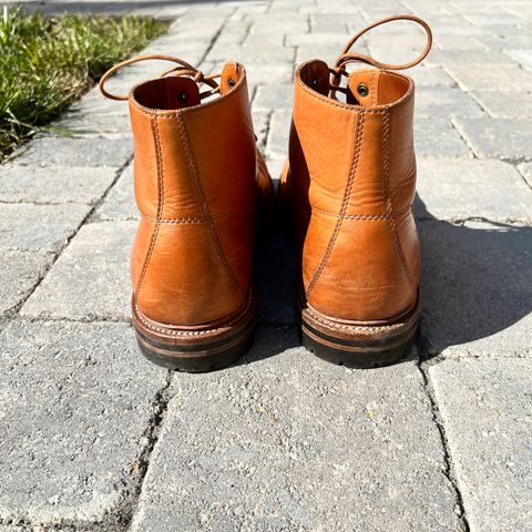 View photo of Grant Stone Brass Boot in Horween English Tan Essex