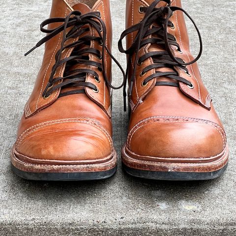 View photo of Oak Street Bootmakers Field Boot in Maryam Natural Horsebutt