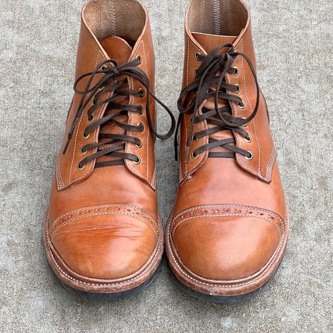 View photo of Oak Street Bootmakers Field Boot in Maryam Natural Horsebutt