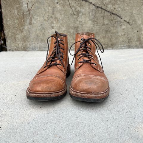 View photo of Oak Street Bootmakers Field Boot in Maryam Natural Horsebutt