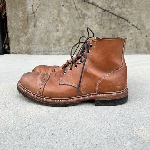 View photo of Oak Street Bootmakers Field Boot in Maryam Natural Horsebutt