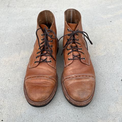 View photo of Oak Street Bootmakers Field Boot in Maryam Natural Horsebutt