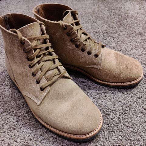 View photo of Oak Street Bootmakers Field Boot in Horween Marine Field Roughout