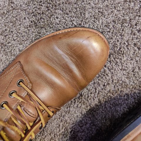 View photo of Oak Street Bootmakers Trench Boot in Horween Natural Chromexcel