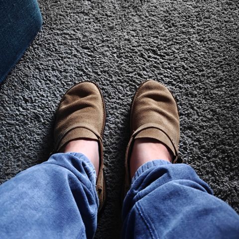 View photo of Oak Street Bootmakers Country Loafer in Horween Natural Chromexcel Roughout