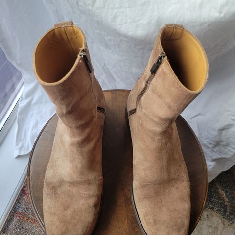 View photo of Viberg Herald in Eco Veg Fallow Suede Roughout