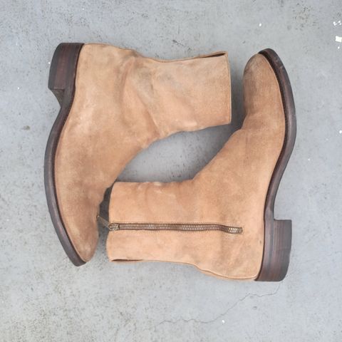 Viberg Herald in Eco Veg Fallow Suede Roughout