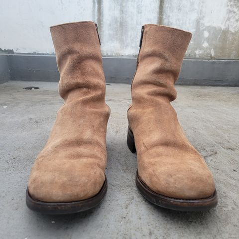 Viberg Herald in Eco Veg Fallow Suede Roughout