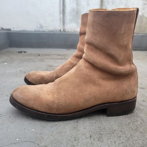 Viberg Herald in Eco Veg Fallow Suede Roughout