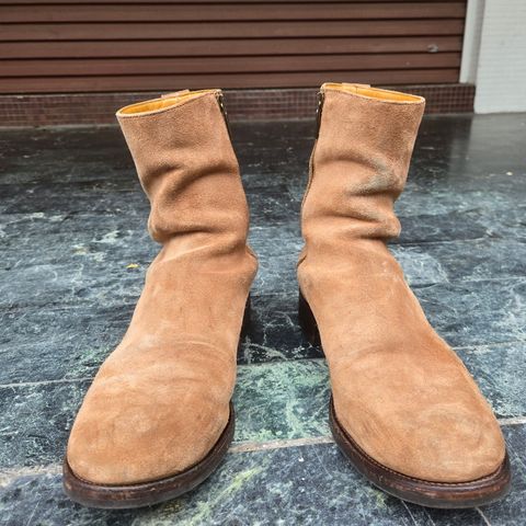 Viberg Herald in Eco Veg Fallow Suede Roughout
