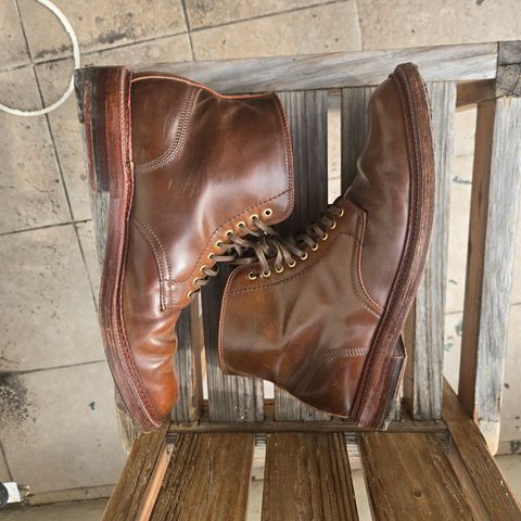 Alden Plain Toe Boot in Horween Ravello Shell Cordovan
