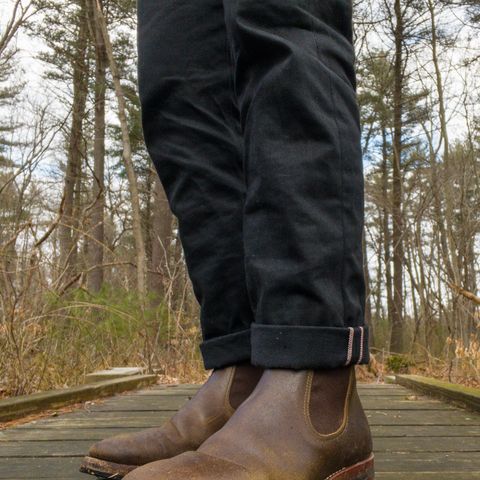 Benzein The Seventh Chelsea Boot in Horween Olive Waxed Flesh