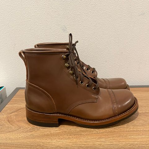 Julian Boots Bowery in Horween Cigar Shell Cordovan