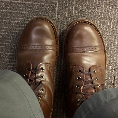 Julian Boots Bowery in Horween Cigar Shell Cordovan