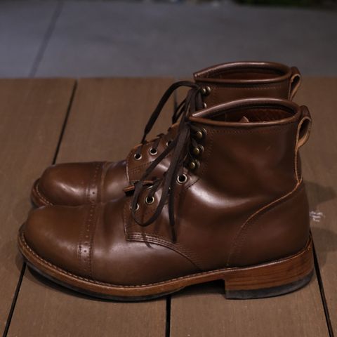 Julian Boots Bowery in Horween Cigar Shell Cordovan