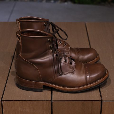 Julian Boots Bowery in Horween Cigar Shell Cordovan