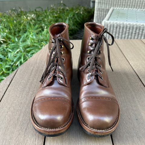 Julian Boots Bowery in Horween Cigar Shell Cordovan