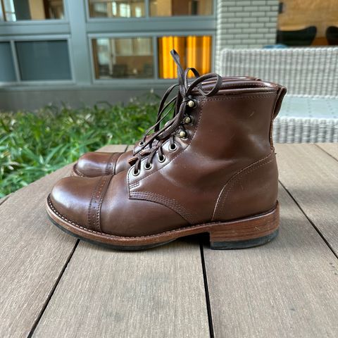 Julian Boots Bowery in Horween Cigar Shell Cordovan