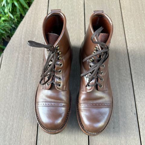 Julian Boots Bowery in Horween Cigar Shell Cordovan