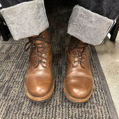 Julian Boots Bowery in Horween Cigar Shell Cordovan