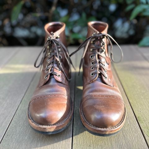 Julian Boots Bowery in Horween Cigar Shell Cordovan